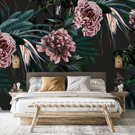 Papier peint panoramique - Fleurs - 130 cm x 83 cm (1/4)