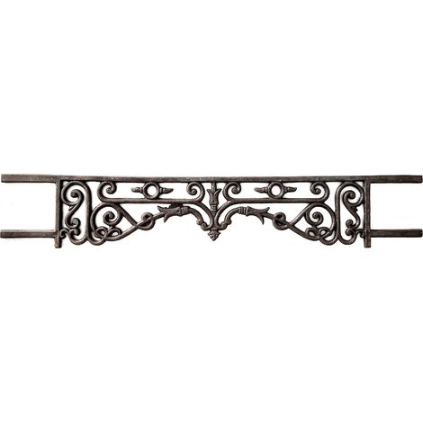 Deco Fer Forge – Appui de fenêtre en fonte d'époque 800mm – Longueur 800mm – Hauteur 140mm – Style Haussmannien prêt à sceller