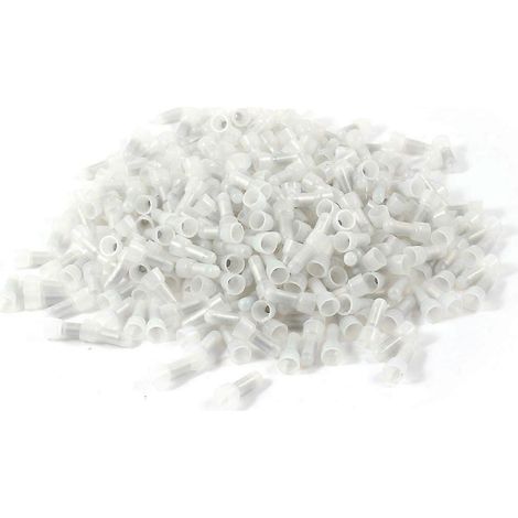 300 Pcs CE-1 Closed End Wire Connectors 22-18 Gauge Crimp Caps White (1/2)