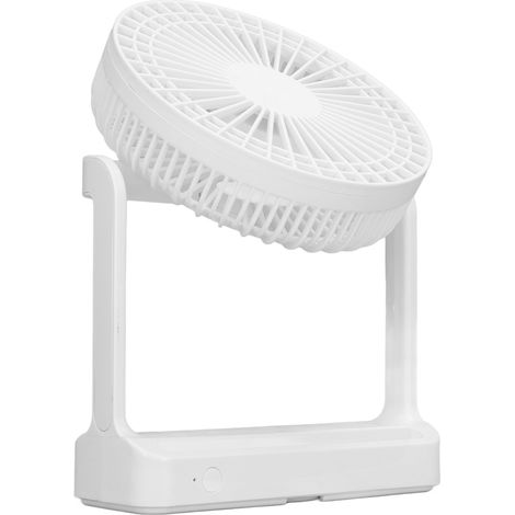 Tragbarer Ventilator mit Nachtlicht, Mini-Tischventilator, wiederaufladbar, Wandventilator für Zuhause, Schlafzimmer, Büro (1/5)