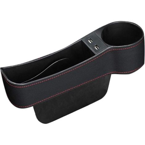 YMYNY Remplisseur d'écart de siège d'auto Organisateur de Poche latérale de Console de qualité supérieure avec Chargement USB,Organisateur latéral Multifonctionnel de Console de Voiture avec Support T (1/5)
