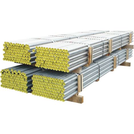 Moncoffrage – Lisse tubulaire galvanisé pour garde corps – Longueur 3m – Diamètre 34mm – Pour potelet ou pince dalle à bloqueurs