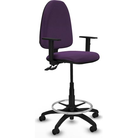 Piqueras y Crespo Aýna taburete de oficina violeta ergonómico