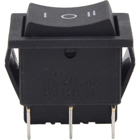 Interrupteur à Bascule 3 Positions 6 Broches 250V AC 16A 125V AC 20A Profil Bas (1/4)