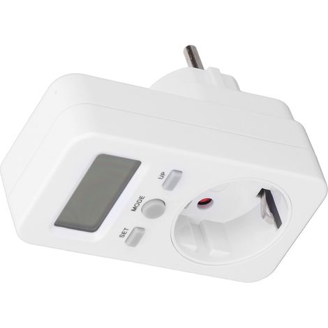 Compteur de consommation électrique prise UE 230V, moniteur d'énergie intelligent avec écran LCD, testeur de puissance pour maison, mesure de tension et watts, appareil de suivi électrique (1/5)