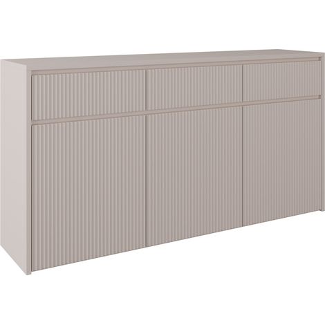 Selsey Vemmi – Sideboard 3-türig, 3 Schubladen, Kaschmir, 155 cm