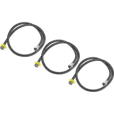 Raccord de tuyau d'alimentation en eau 3 pièces Sourcing Map, G1/2 femelle x 119 cm (47 pouces), (1/5)