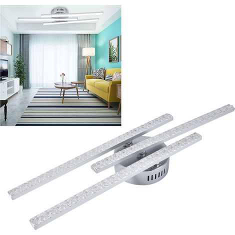 Plafonnier LED, style minimaliste nordique moderne, idéal pour chambre, salon, bureau, salle à manger. Luminaire décoratif simple, certifié CE et RoHS, lumière blanche. (1/5)
