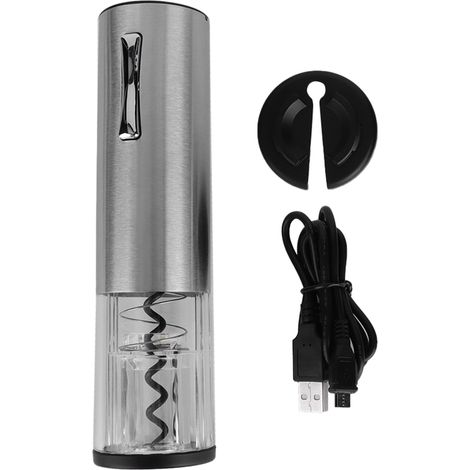 Ouvre-bouteille électrique USB, tire-bouchon électrique à piles avec indicateur LED (1/5)