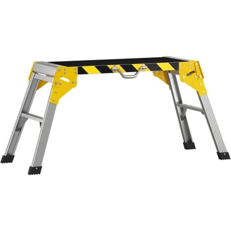 Banco da lavoro pieghevole in alluminio con maniglia, antiscivolo, 150 kg, 110 x 32 x 50 cm. Consegna in loco. (1/5)