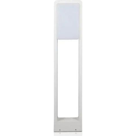 Borne de Jardin Design Blanche 10W LED Samsung IP65 - Blanc Chaud  - SILUMEN