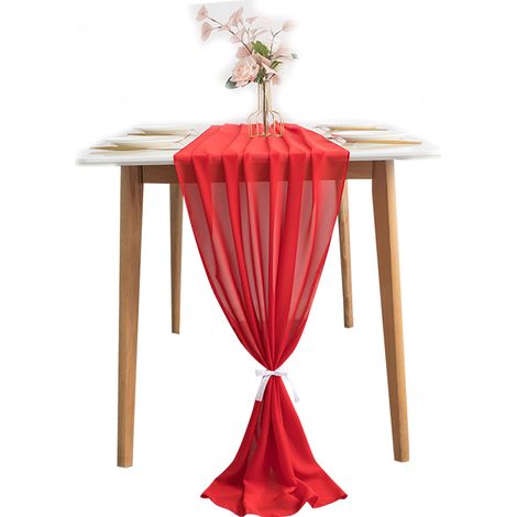 Wunderschöner Tischläufer (72 cm x 305 cm) zur Dekoration von Hochzeitstischen, Junggesellinnenabschieden, Geburtstagen oder Torten...