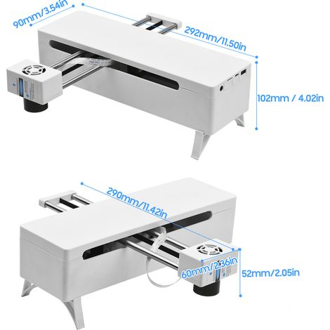 Machine de gravure Support de longueur focale réglable Logiciel PC Mini graveur CNC haute vitesse pour la fabrication de marques artisanales, la fabrication de bois, de cuir, de tissu et de papier (1/5)