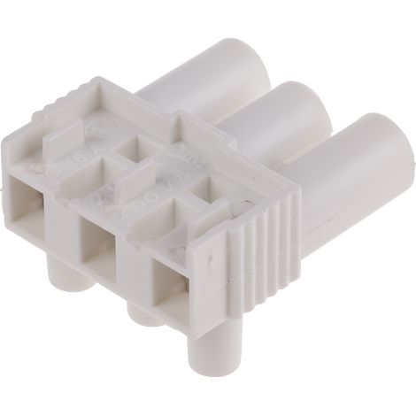 Bornier de raccordement RS PRO, 3 pôles , A visser, 16A ( Prix pour Paquet de 5 ) (1/2)