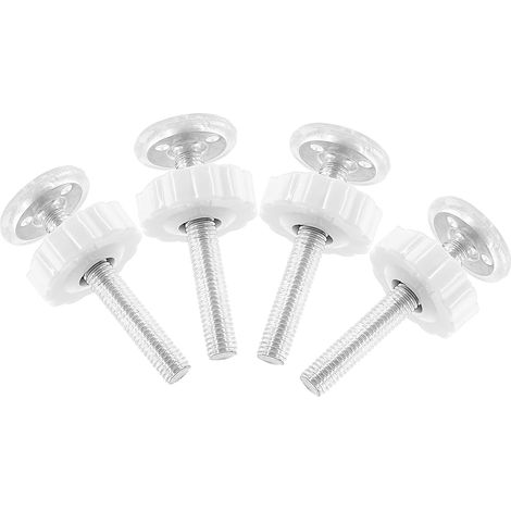 Kits mit 4 Teilen, Barrieren und Schönheiten aus verbrieftem Dekor mit Haustieren und Vorbildern der Fixierung: Tige Filetée M10 (10 mm), Vis M10 (10 mm), Weiß. (1/5)