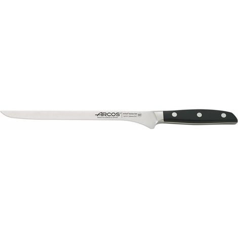 SCHINKENMESSER MANHATTAN - Langes, dünnes Messer mit flexibler Klinge und glatter Schneide. Speziell zum Schneiden von Schinken und anderen großen Fleischstücken.