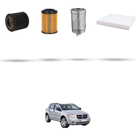 Kit tagliando 4 filtri compatibile con Dodge Caliber 2.2 crd 120kw dal 2010 (1/5)