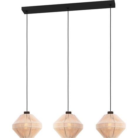 Lampe suspendue à corde Midsumer 3x Ø 22cm - 44001