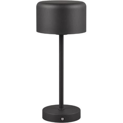 Lampe de table rechargeable noire tactile LED Jeff RL (1/3)