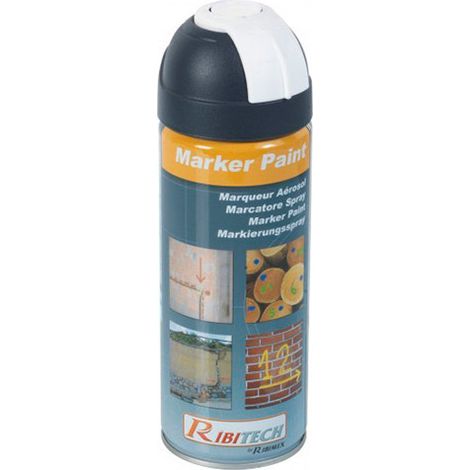 Ribiland - Marqueur blanc en spray 400ml MARKER PAINT - PRSMARBC (1/2)