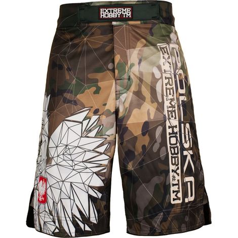 Grappling-Shorts für Herren, Polen-Tarnmuster, Größe S