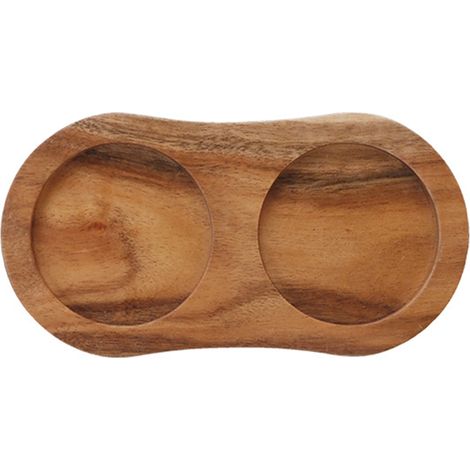Plateau Pour Moulin À Sel Et Poivre - Bois Naturel - Diamètre Compatible 7 cm - Profondeur 0,8 cm - Usage Cuisine Et Salle À Manger - 1 Pièce (1/5)