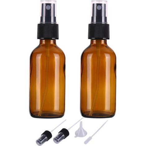 2Pcs 60ml Flacon Vaporisateur Vide Verre, Bouteille Spray Verre Avec Brouillard de Pulverisateur Fine,PulvéRisation à Brume (1/5)