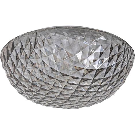 Plafonnier LED 18W Ø30,5 cm rond gris Rabalux Jillian (1/5)