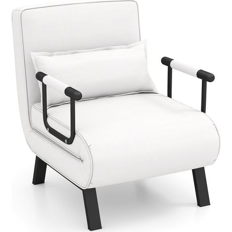 Poltrona letto convertibile 4 in 1 con schienale regolabile