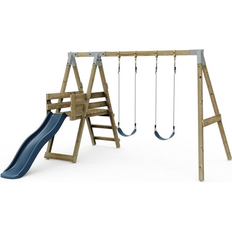 Premium Double Swing with Deck - Flex Dusky Pink