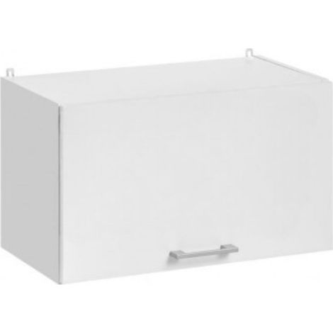 Cuisineandcie – Meuble haut de cuisine blanc 1 porte relevable – Dimensions L 60 x H 36 x P 32 cm – Façade stratifiée résistante – Design moderne (1/5)