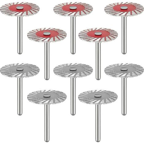 HONORNIC - Lot de 10 lames de sculpture sur pierre de 40 mm, mini lames de scie diamantées turbo pour gravure, disque à tronçonner le métal