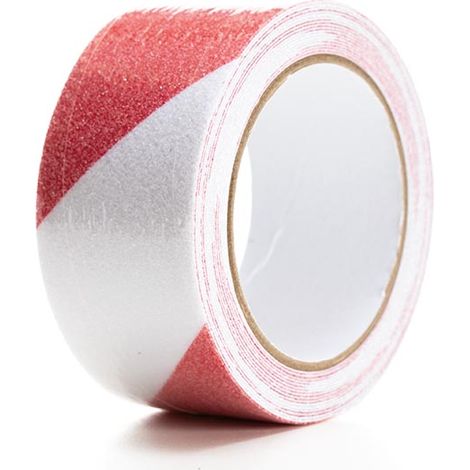 Bande Antidérapante 5cm X 5m - Rouge/blanc (1/3)