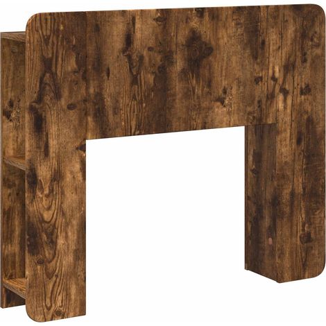 Kopfteil Schrank mit Speicher Geräucherte Eiche Holzwerkstoff vidaXL