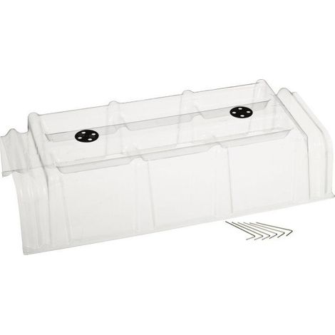 Serra da giardino nature modular tunnel 86x40x22 cm ventilatori (1/3)