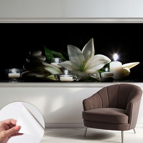 Papier peint adhésif décoratif pour chambre et salon Design moderne à poser facilement Scène relaxante 250x104 cm (1/5)