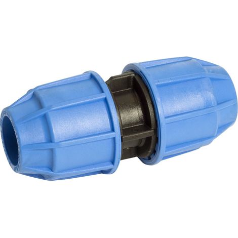 FloPlast 20mm MDPE Straight Pipe Coupling - WRAS Approved (1/2)
