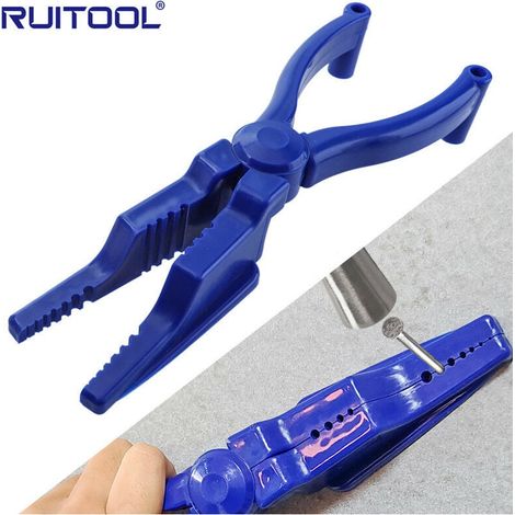 Alicates para uñas, martillo, soporte para clavos, protector de dedos ABS, protector de dedos portátil, guía de clavos, herramienta manual (1/4)