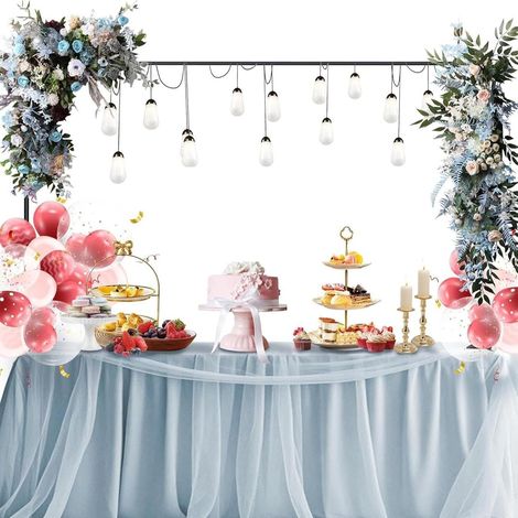 Support d'Arche de Table à Pinces,Arceau à Ballons Réglable avec Serrage - Fournitures pour Fête Anniversaire Mariage Pique-Nique Buffet Événements Quotidiens Catering Mariage Halloween (1/5)