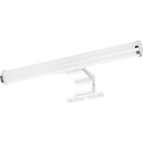 Trade Shop - LED-Lampe von Spiegel Runder Badezimmer Doppelinstallation 9W Light 4000K IP44 Silber 600pc-AN -