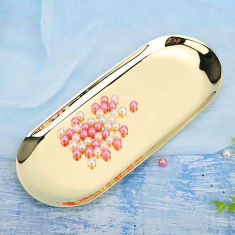 Plateau en acier inoxydable 430 doré pour bougies et diffuseurs d'huiles essentielles (1/3)