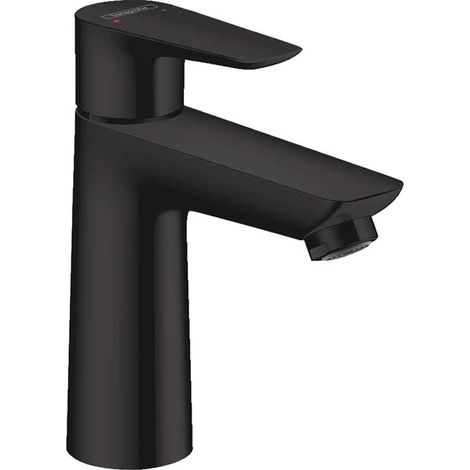 Miscelatore Lavabo Hansgrohe Talis E 110 Monocomando con salterello Nero opaco   71710670 Nero