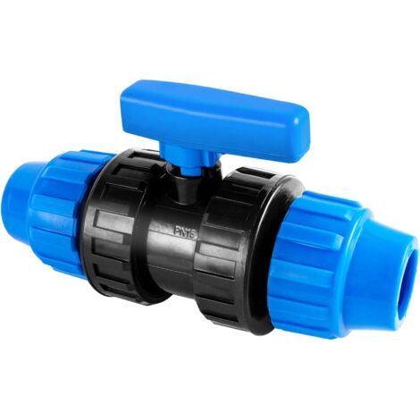 PA PE-Rohrverschraubung, 25-mm-Kunststoffrohrverschraubung, Kugelhahn zum Anschließen von Wasserrohrverbindern, Gartenschlauchverschraubung (1/5)