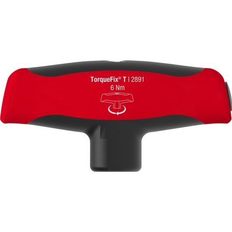 Wiha Drehmoment-Schraubendreher mit Quergriff TorqueFix® T fest voreingestellte Drehmomentbegrenzung 6,0 Nm (29228)