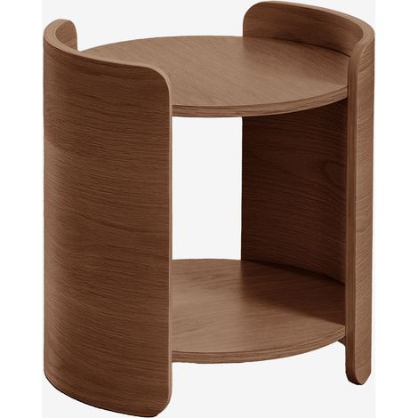 Pack de 2 mesitas de noche Ø45 cm en madera Adelis SKLUM        (1/5)