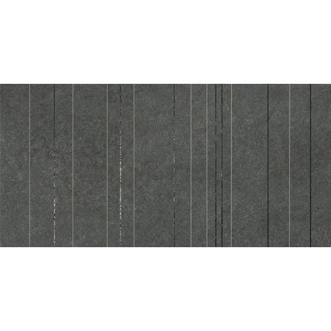Carrelage effet Pierre Quartzite Gris Carbone Ridge 120x60x0,9 cm Mat Venturo - Mur intérieur (vendu par carton de 1,44 m²) - RO'MA CARRELAGE