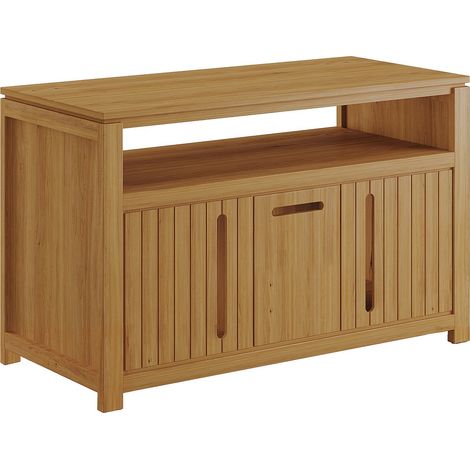 Meuble sous vasque en teck clair - 120 cm - SARATOK