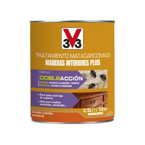 TRATAMIENTO MATACARCOMAS MADERAS INTERIOR PLUS