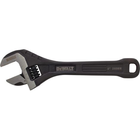 DEWALT 8in All Steel Adjustable Wrench - Precision& Comfort