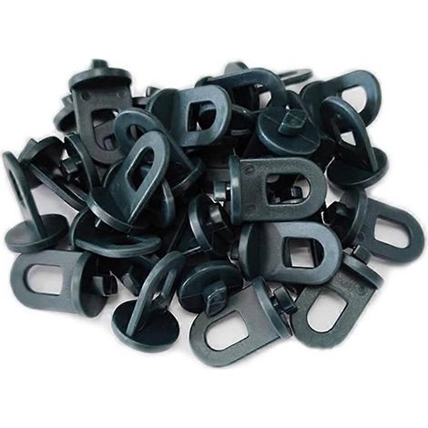100 crochets de suspension pour serre, clips de fixation en plastique pour serre -- (1/5)